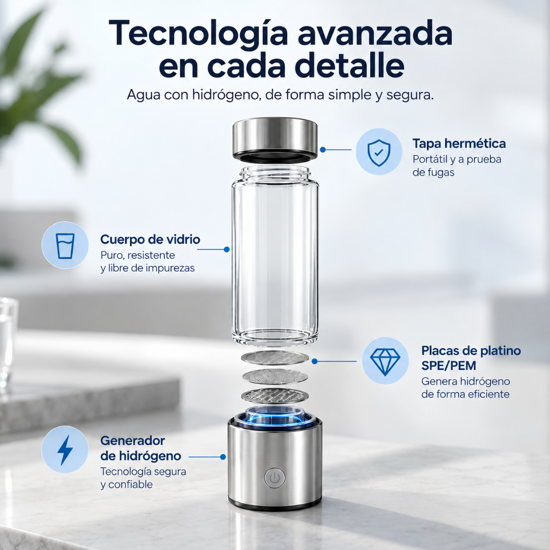 Botella de Agua de Hidrógeno
